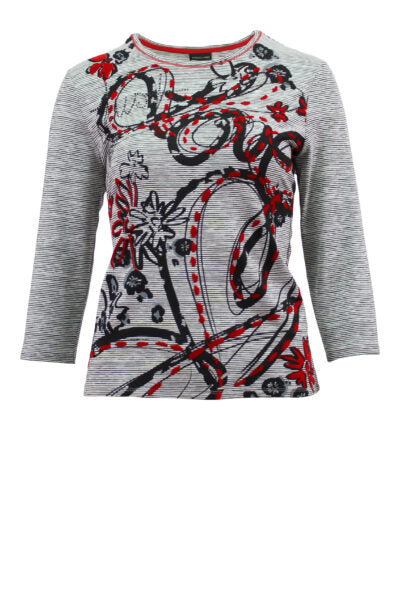 Lebek Ladies 3/4 Sleeve Top