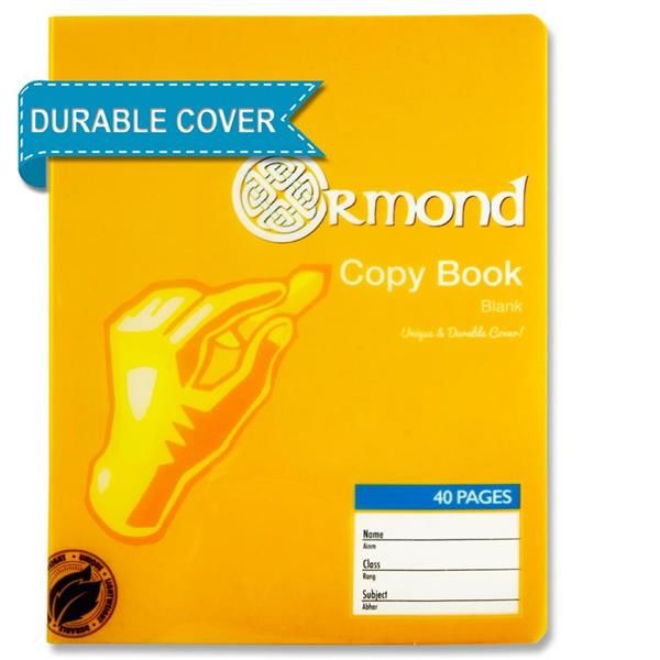 Ormond 40pg Durable Cover Blank Copy Book C3213385