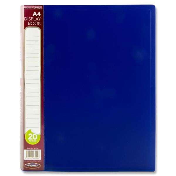 Display Book 20 Pages A4 - Blue