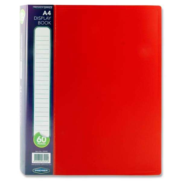 Display Book 60 Pages A4 - Red