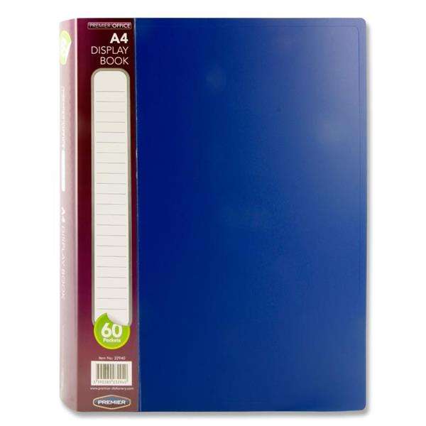 Display Book 60 Pages A4 - Blue