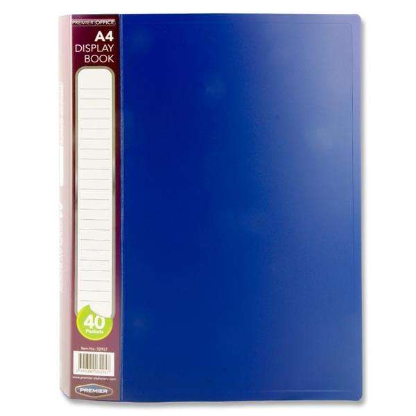 Display Book 40 Pages A4 - Blue