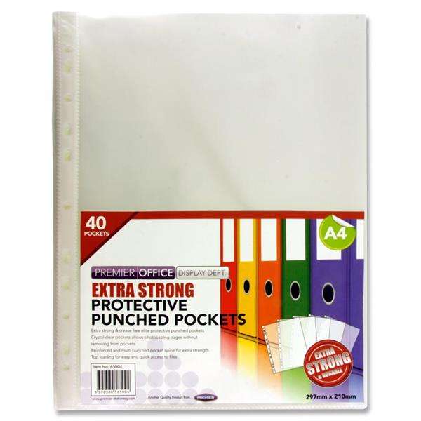 Punched Pockets Extra Strong