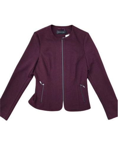 Lebek Ladies Zipped Jacket Plum