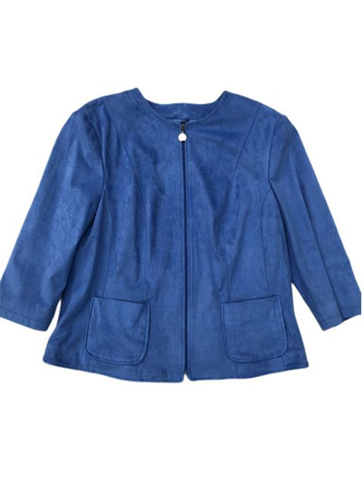 Lebek Ladies Jacket Zipped Blue