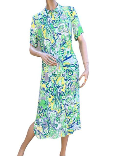 Lebek Ladies Dress 57540002 - Multi Color, 10