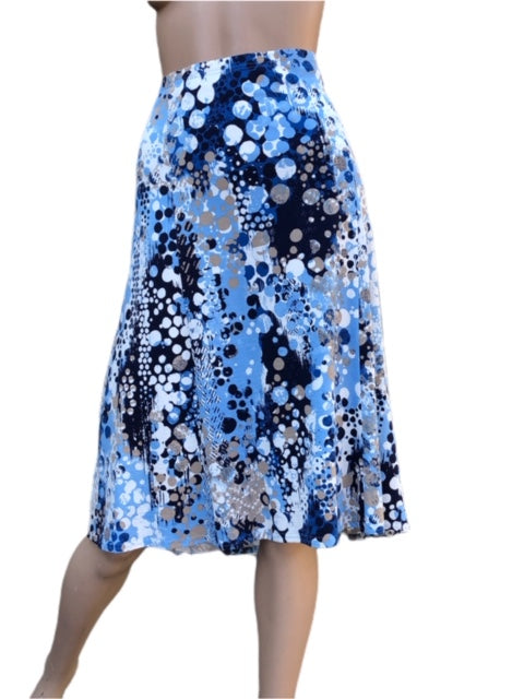 Lebek Ladies Skirt 75450019 - Blue, 18