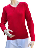100% Super-Fine Merino Wool – V Neck Sweater (YC248)