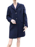Lebek Ladies Wool Coat 30020019 - Navy, 16