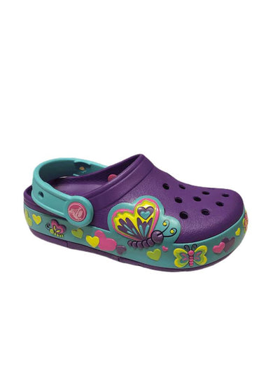 Crocs Girls Butterfly Clog - Purple, 12