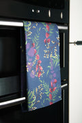 Wild Florals Navy Cotton Tea Towel577C
