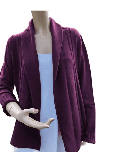 Lebek Ladies Edge to Edge Cardigan  2637802 - Wine, 16