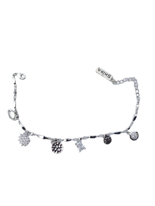CHARM BRACLET SUN & PLANETS 2-308-SILVER