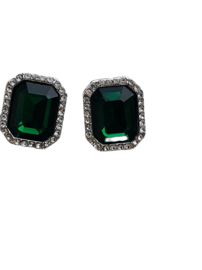 EMERALD STONE EARRING 2-349