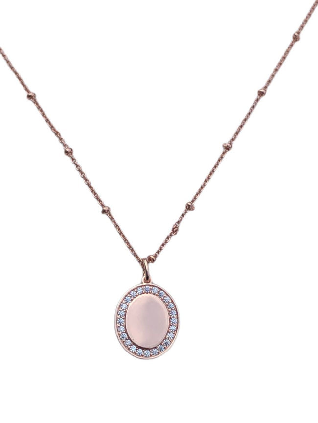 ROSE GOLD MIRROR NECKLACE 2-300