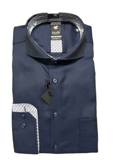 Pure Mans Shirt 4034462120 - Navy, m