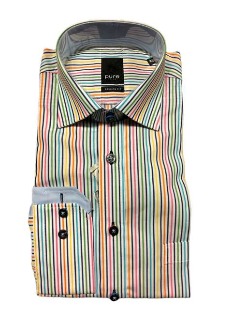 Pure Stripe Shirt 4376 - Multi Color, m