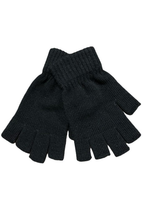Fingerless Gloves B491 - Black, Lxl