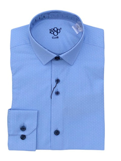 1880 Club Boys Shirt Toulan Newton - Sky Blue, 12½