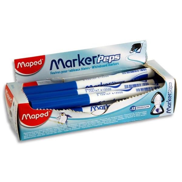 Maped  Small Whiteboard Markers - Blue M30741830