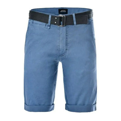 CHRIS CAYNE BELTED CHINO SHORTS 5086 -BLUE