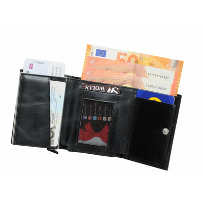 GENTS SMALL WALLET WITH SWITCH JKL KBW10-BLACK
