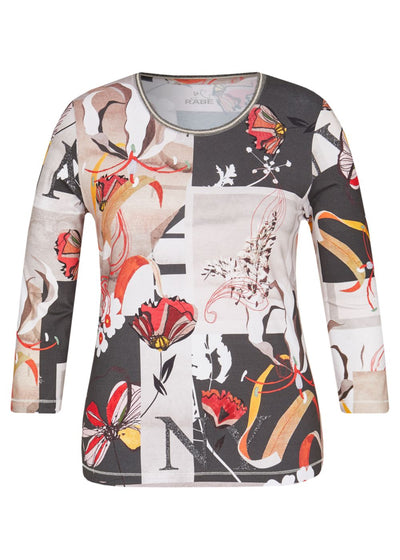 Rabe Ladies Top 45-122352 - Multi Color, 12