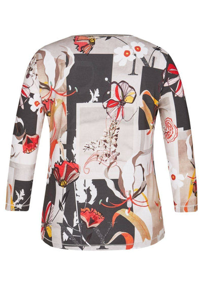 Rabe Ladies Top 45-122352 - Multi Color, 14