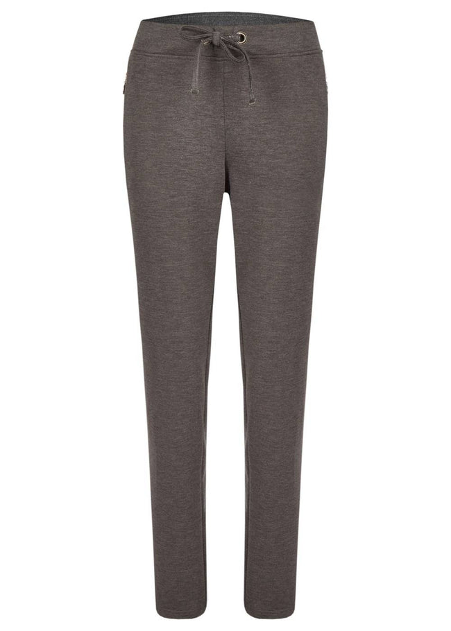Rabe All Ealstic Waist Ladies Trousers 45-122456 - Charcoal, 12