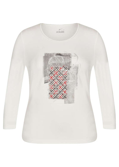 Rabe Ladies 3/4 Sleeve Top 45-122301 - Cream, 12