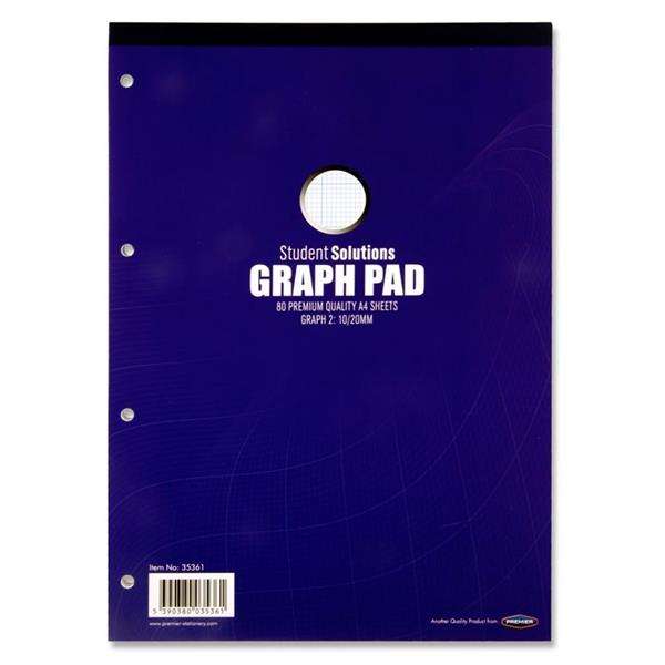 A4 Graph Pad 2  10mm/20mm - Stationery, Any