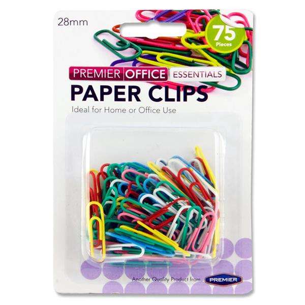 Paper Clips 28mm X 75 Pieces - Stationery, Any