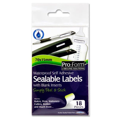 Proform Sealable Labels 18 Pieces - Stationery, Any