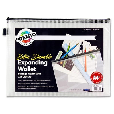 A4+ WALLET-CLEAR Extra Durable