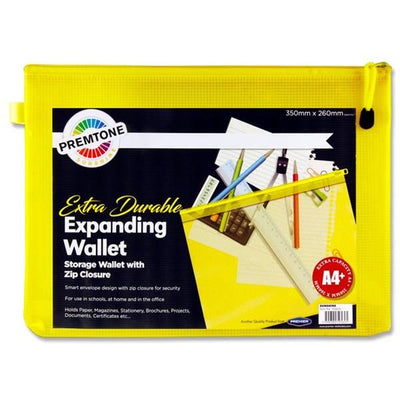 A4+ WALLET-YELLOW Extra Durable