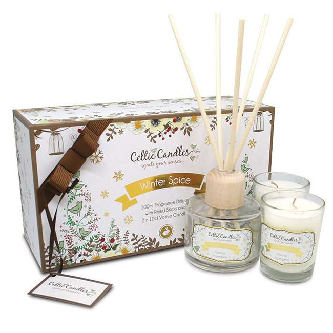 Celtic Candle Gift Set  Winter Spice