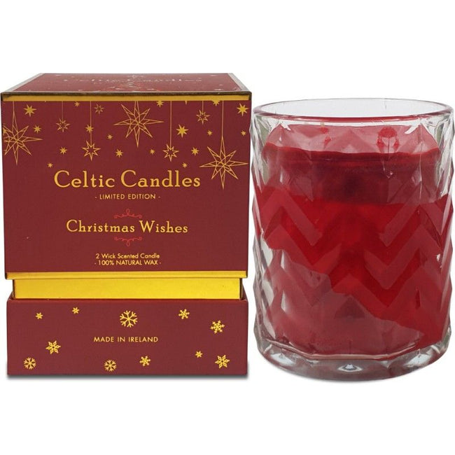 DOUBLE WICK CANDLE AND CHRISTMAS BOX 100