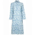 Blue Sea Ladies Nightdress Flannelette - 20-22, White/blue