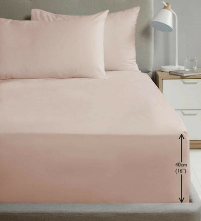 SLEEP & DREAM FITTED SHEET -PINK