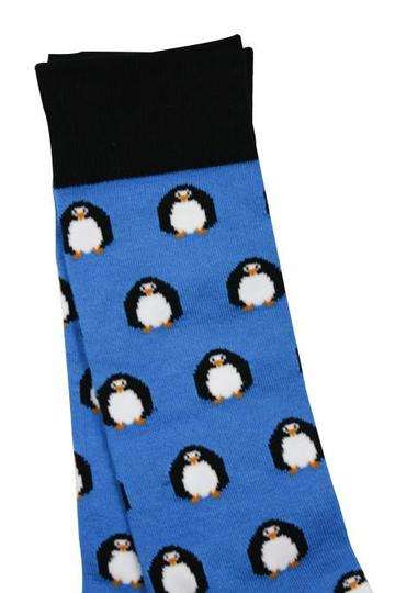 Swole Panda Bamboo Socks - Blue, 7 to 11